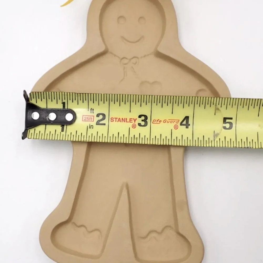 Brown Bag Cookie Art Mold 1989 Gingerbread Man Retired Hill Paper Cast EUC